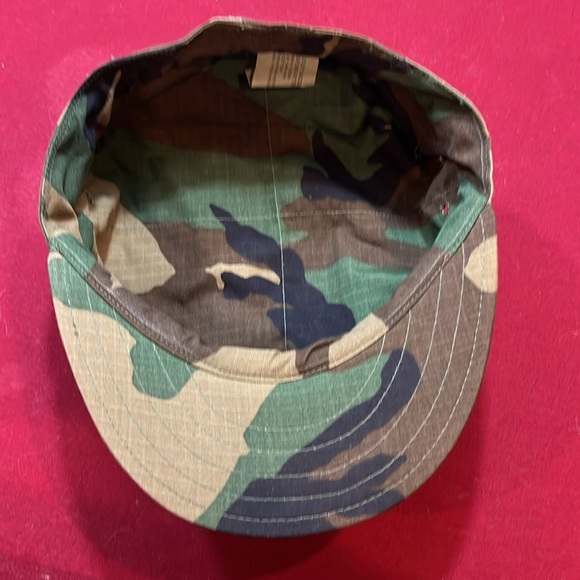 USA Army CAMOUFLAGE cap HAT ripstop tan black green brown large cotton Kentucky - Picture 9 of 11